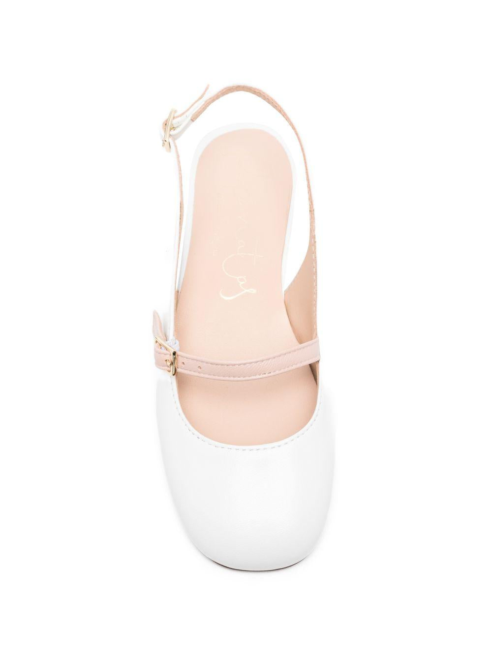 Ballerine per bambina Eli1957 bianche con cinturino a fibbia 52007AN BLANCO Eli Kids 