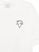 T-shirt per donna Alysi bianca con decorazione ricamata sul davanti 116439 P6231 LT ALYSI 