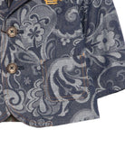 Giacca per neonato Etro Kids blu con stampa paisley GY2504 I0308 620 ETRO KIDS 