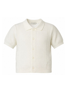 T-shirt per bambino Paolo Pecora Kids bianco con colletto PP4276 GESSO PAOLO PECORA KIDS 