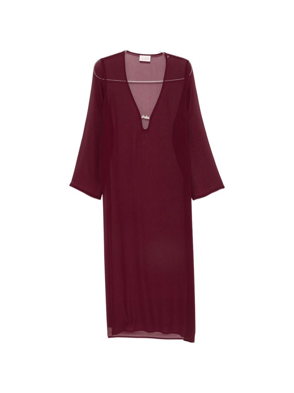 Abito per donna MC2 Saint Barth rosso con scollo a V AGH0002 08666L MC2 ST. BARTH 