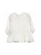 Abito per neonata Balmain Kids  bianchi a maniche lunghe BY1150 S0192 102 BALMAIN KIDS 