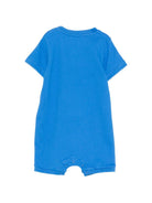 Tutina per neonati Moschino Kids azzurra con ricamo Teddy Bear MWY022LFA07 40630 MOSCHINO KIDS 