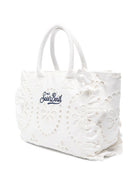 Borsa Tote Vanity MC2 Saint Barth Kids bianca in pizzo sangallo VANI0029 00389L MC2 ST. BARTH 