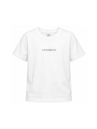 T-shirt per bambino C.P. Company Kids bianca con logo sul davanti CUM00ULAA17 10135 C.P.COMPANY KIDS 