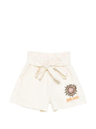 Shorts per bambina Just Cavalli Kids beige con cintura JGP26073SH PRISTINE ROBERTO CAVALLI KIDS 