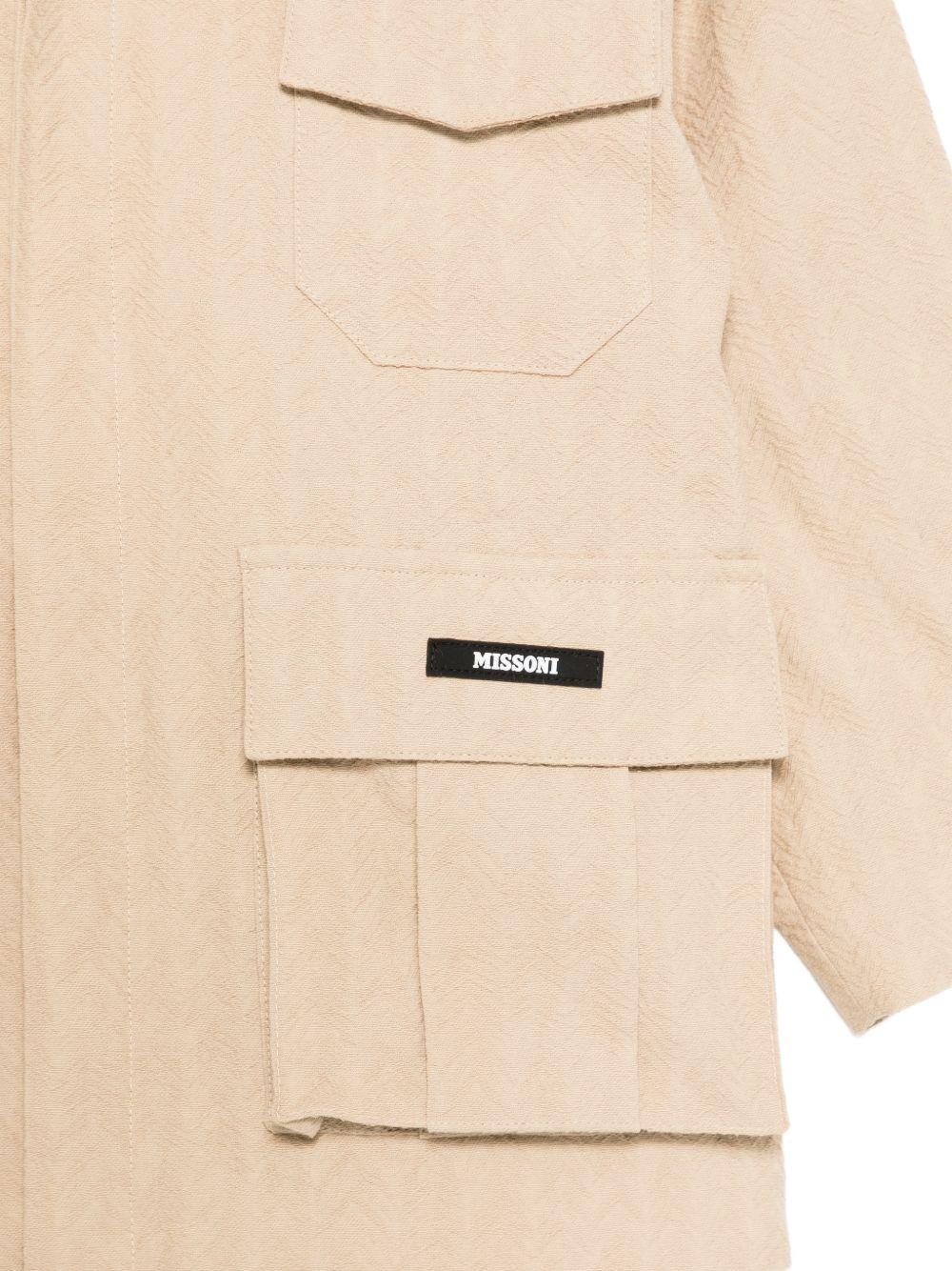 Giacca per bambino Missoni Kids beige con tasche MY2P30 G0211 130 MISSONI KIDS 