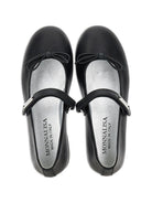 Ballerine per bambina Monnalisa Kids nere con fiocco 8CH015 8786 0050 MONNALISA KIDS 