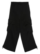 Pantaloni cargo per bambino MSGM Kids neri con coulisse F5MSJUFP025 110 MSGM KIDS 