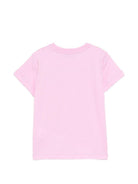 T-shirt per bambina Moschino Kids rosa con ricamo Teddy Bear HAM03PLAA02 51473 MOSCHINO KIDS 