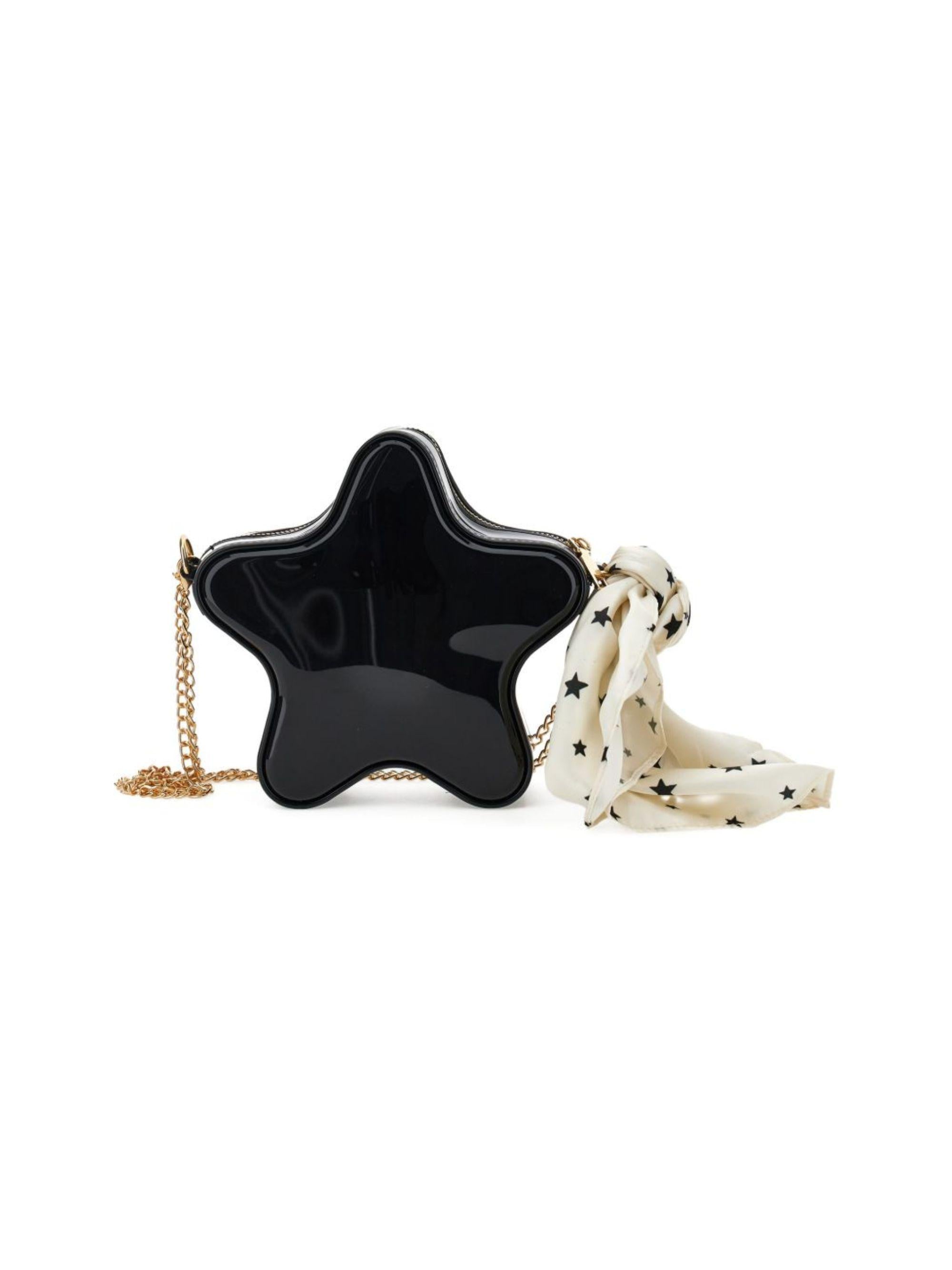 Borsa per bambina Monnalisa nera con forma a stella 49G003 7777 0050 MONNALISA KIDS 