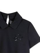 T-shirt per bambina Karl Lagerfeld Kids nera con decorazione con paillettes Z31271 09B KARL LAGERFELD KIDS 