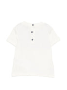 T-shirt per neonato Missoni Kids bianca con dettaglio a zigzag MZ8341 Z3672 102 MISSONI KIDS 