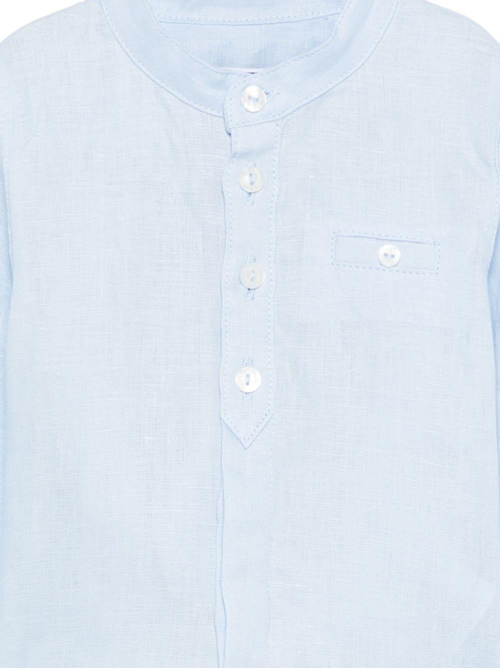 Camicia per neonato Tartine Et Chocolat azzurra con taschino sul petto CC12001 44 TArtine & Chocolat KIDS 