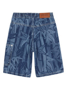 Shorts per bambino Kenzo Kids in denim con stampa all-over K61648 Z47 KENZO KIDS 