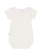 Tutina per neonata Bonpoint bianca con colletto con ruches S06NUNK00005 002 BONPOINT KIDS 