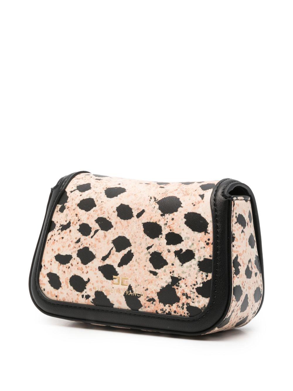 Borsa a spalla mini per bambina Elisabetta Franchi La Mia Bambina nera con stampa animalier EFBO113CTV077 D640 ElISABETTA FRANCHI 
