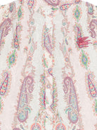 Camicia per bambina Etro Kids multicolore con maniche arricciate GY5A72 U0268 501MC ETRO KIDS 