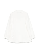 Blazer in crêpe per bambina MSGM Kids bianco con stampa a fiori S5MSJGJK098 001 MSGM KIDS 