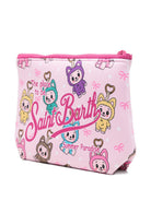 Pochette Aline MC2 saint Barth rosa con stampa Labubu ALIN001 00756L MC2 ST. BARTH KIDS 