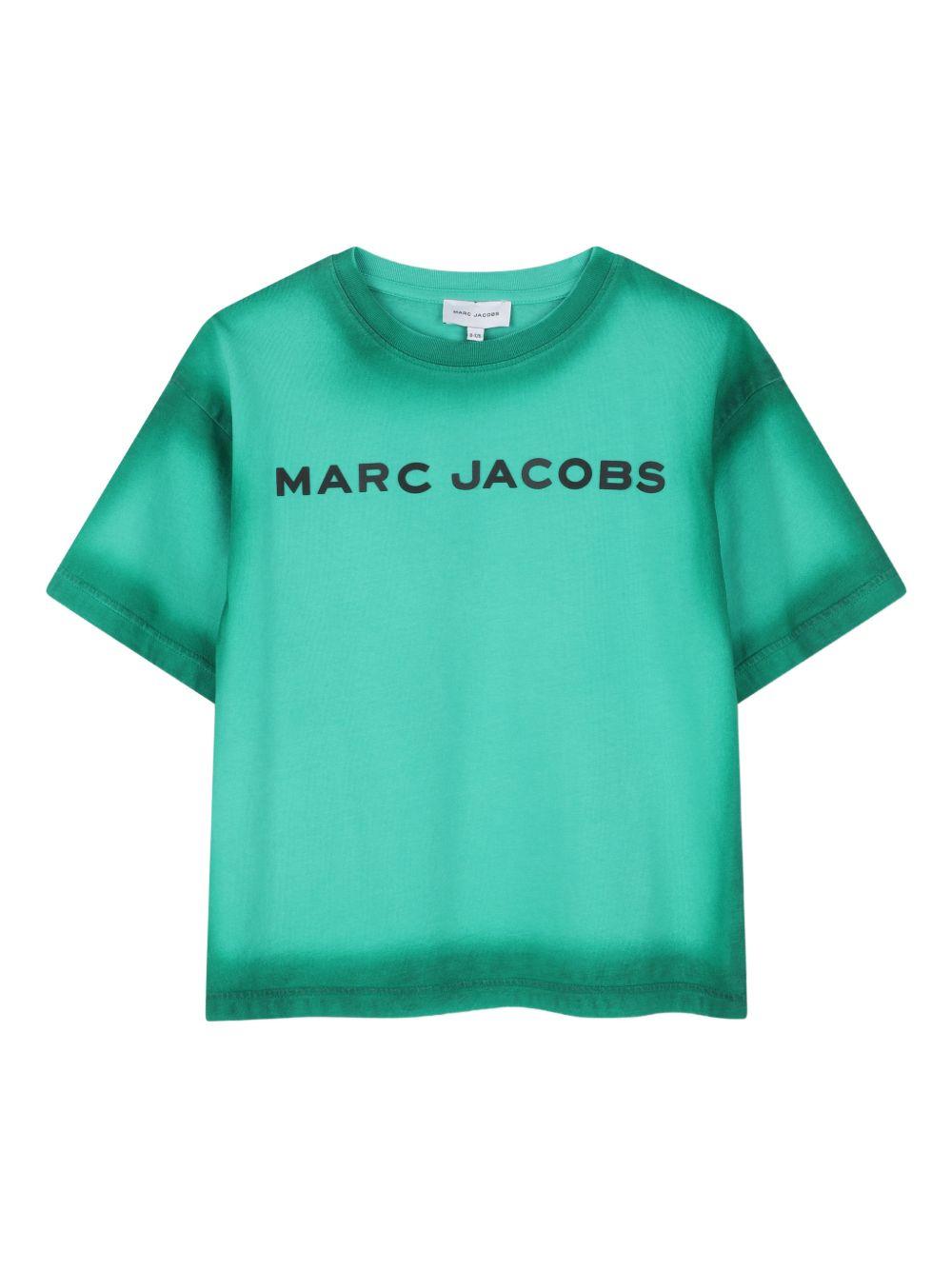 T-shirt per bambino The Marc Jacobs Kids verde con dettaglio logo W60769 73D THE MARC JACOBS KIDS 