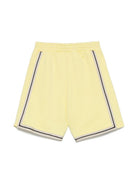 Shorts sportivi con stampa per bambino Palm Angels Kids giallo con spacchetti laterali PBCI007S25FLE001 1910 PALM ANGELS KIDS 
