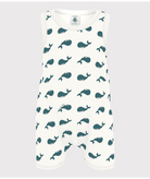 Tutina per neonati Petit Bateau bianco con stampa grafica all-over A0CZB 03 PETIT BATEAU 