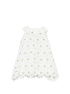 Abito per neonata La Stupenderia bianco con colletto arricciato 2CBAB58 X01 LA STUPENDERIA KIDS 