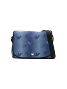 Borsa mamma per neonato Emporio Armani Kids blu con stampa Aquila all-over EB000407 AF21523 FB407 EMPORIO ARMANI KIDS 