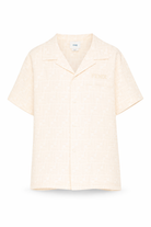 Camicia per bambino Fendi Kids bianco crema con logo ricamato JUC109 AY8C F1P2N FENDI KIDS 