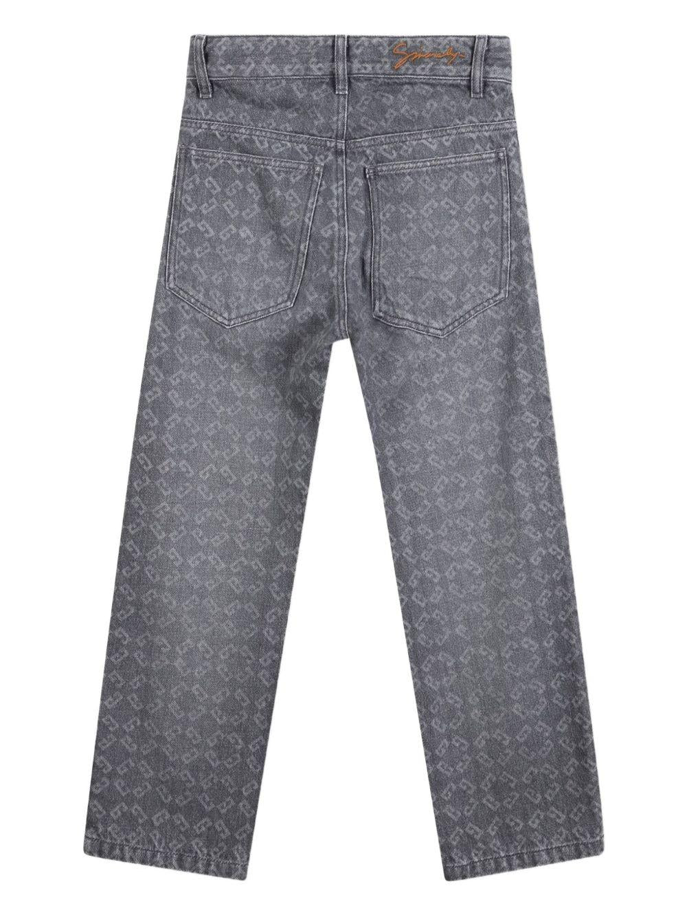 Jeans per bambino Givenchy Kids grigi con logo all-over H30925 Z20 GIVENCHY KIDS 