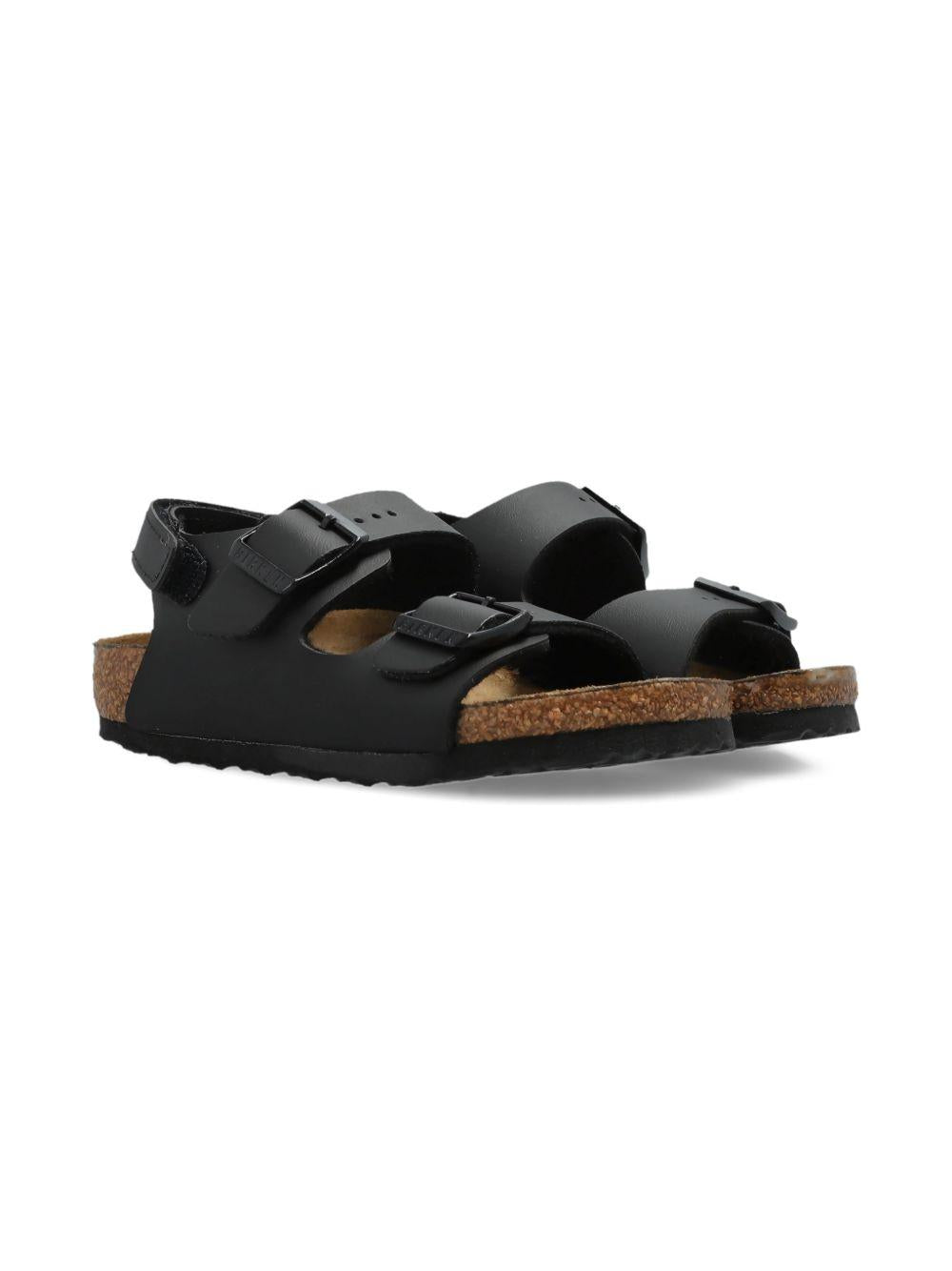 Sandali per bambini Birkenstock Kids nericon cinturino a strappo 1032009 BLACK BIRKENSTOCK KIDS 
