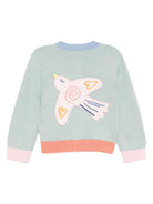 Cardigan per neonata Stella McCartney Kids verde con applicazione TX9030 Z1528 923 STELLA McCARTNEY KIDS 