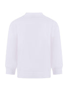 Felpa per bambina Stella McCartney Kids bianca con logo goffrato sul davanti TV4P30 Z0453 101 STELLA McCARTNEY KIDS 