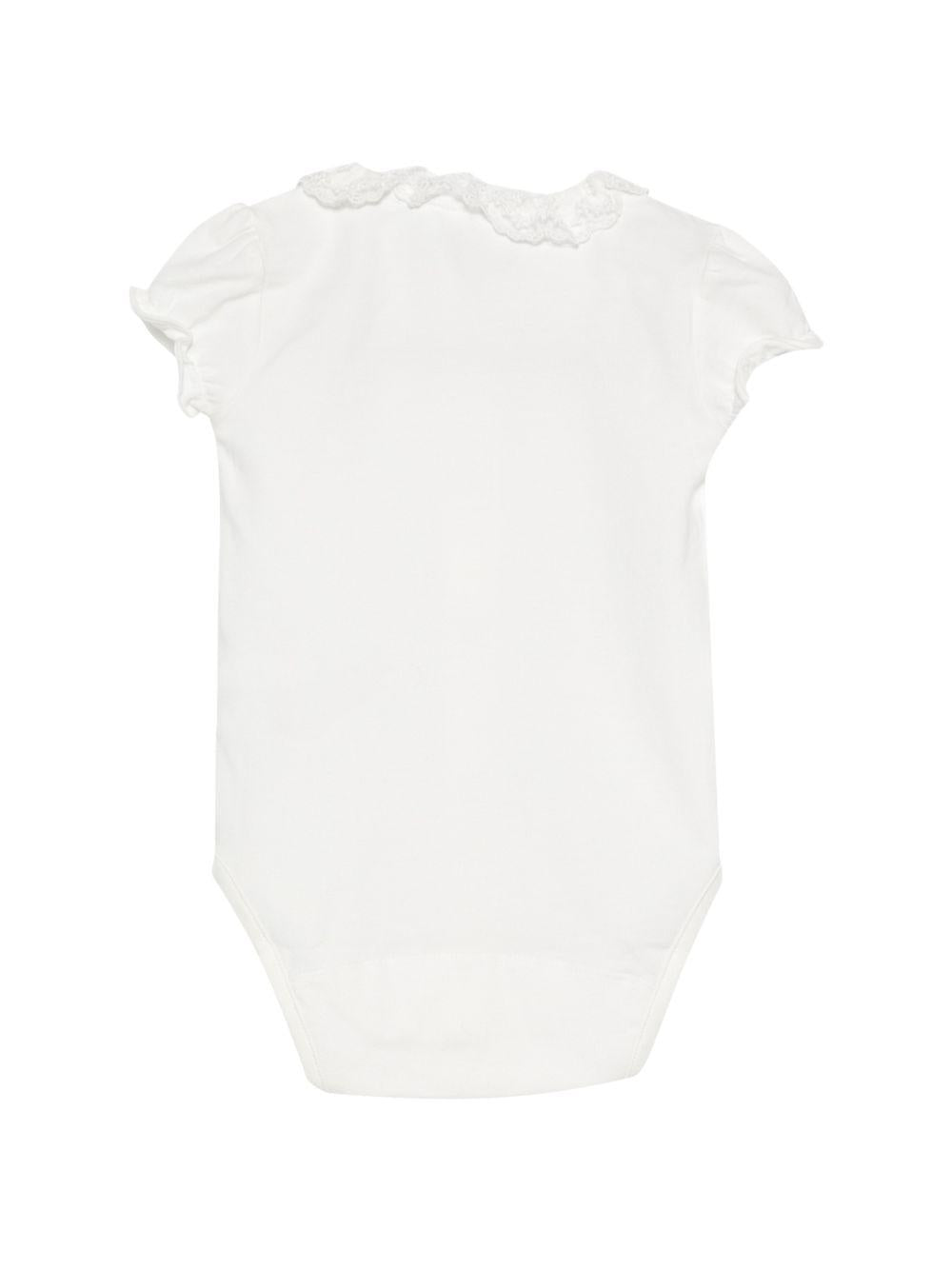 Tutina per neonata Tartine Et Chocolat bianca con colletto in pizzo CC11000 13 TArtine & Chocolat KIDS 