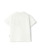 T-shirt con motivo sunset per neonato Il Gufo bianco con orlo dritto P25TS481MF001 1037 IL GUFO 
