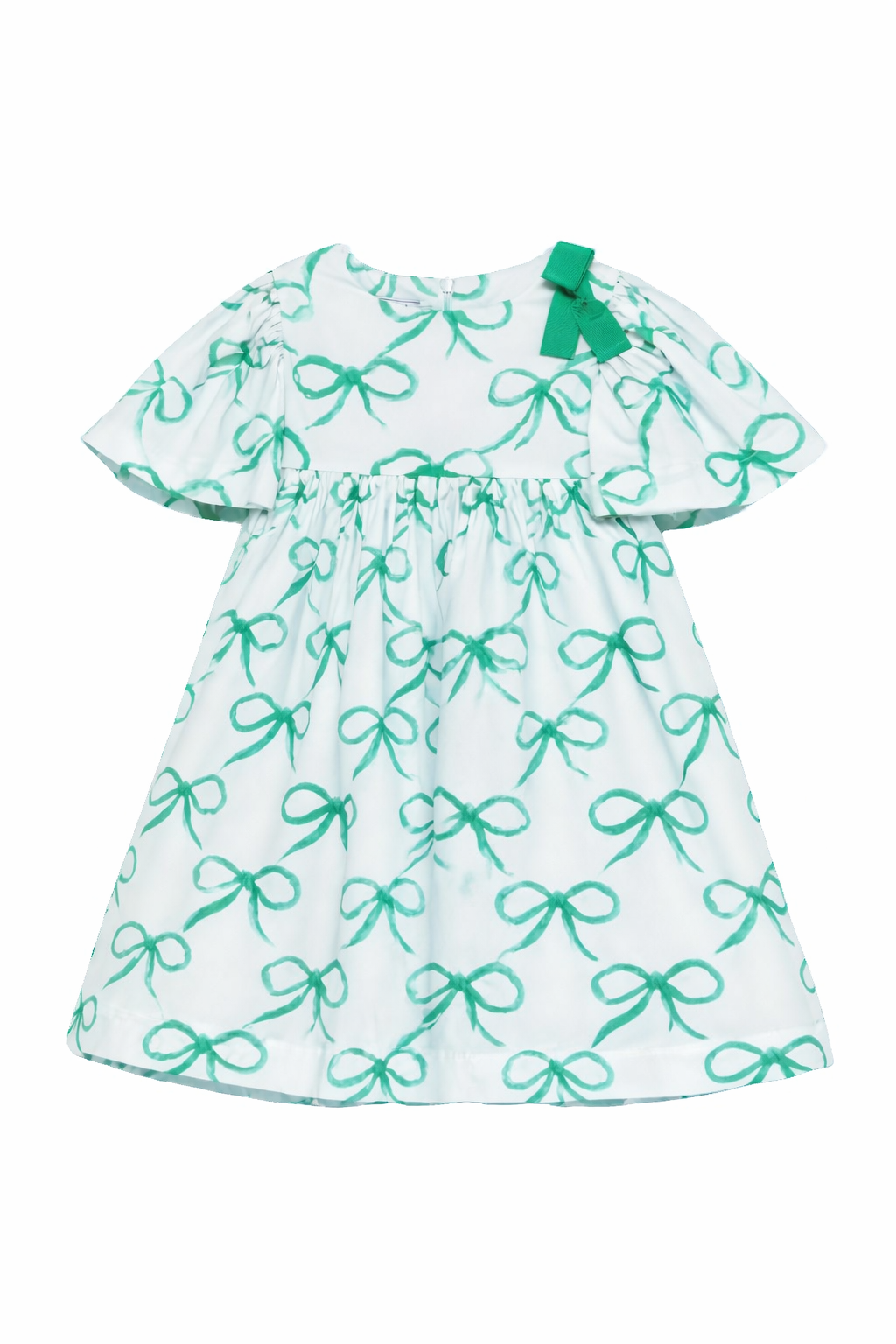 Abito per bambina Mi Mi Sol azzurro con stampa fiocco MFAB763V1TS1116 LTB MIMISOL KIDS 