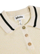 Polo Gwinn per bambina Molo beige con decorazione a righe 2S26K205 8894 MOLO KIDS 