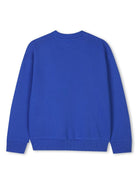 Felpa per bambino Kenzo Kids blu con stampa con logo sul petto K61133 829 KENZO KIDS 
