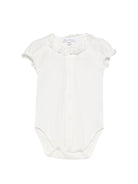 Tutina per neonata Tartine Et Chocolat bianca con colletto in pizzo CC11000 13 TArtine & Chocolat KIDS 