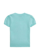 Maglione per bambina Polo Ralph Lauren Kids azzurro con stampa Polo Bear 312A11241 001 Ralph Lauren kids 
