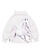 Giubbino per bambina Molo viola con stampa unicorno sul retro 5W25M303 5559 MOLO 