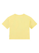 T-shirt per bambina Molo Reinette giallo con ricamo a fiori 2S25A210 3935 MOLO 