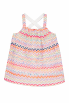 Top per bambina Missoni Kids multicolore con motivo a zig-zag MY5A02 Q0107 999 MISSONI KIDS 