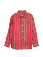 Camicia Pegaso per bambino Etro Kids rosso con motivo a righe GZ5H10 P0622 52CVE ETRO KIDS 