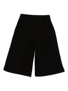 Pantaloncini per bambina Monnalisa nero con dettaglio placca con logo 49F401 6010 0050 MONNALISA 