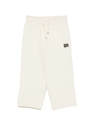 Pantaloni per bambino MSGM Kids bianchi con stampa del logo F5MSJUFP053 MS041 MSGM KIDS 