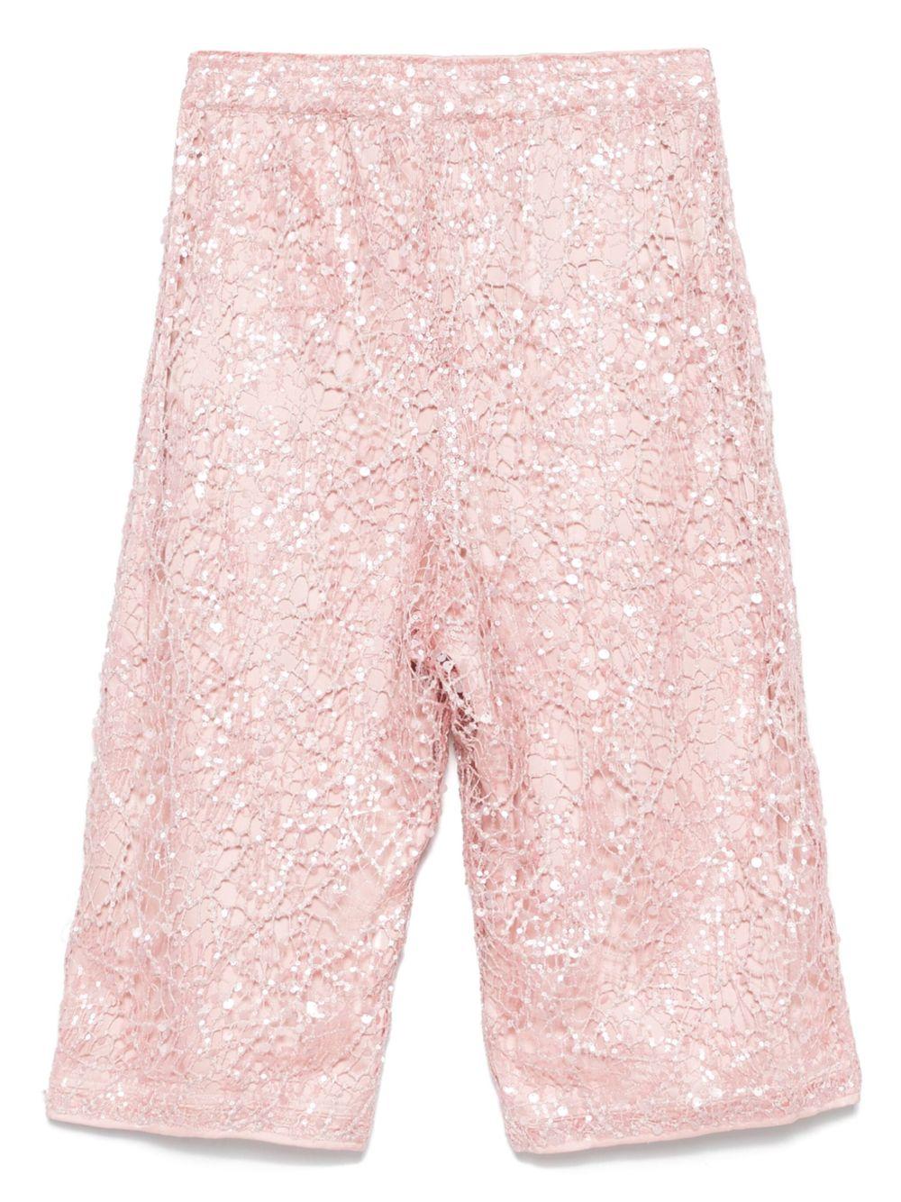 Pantaloni per donna Merci rosa modello crop P407 UNICO MERCI 