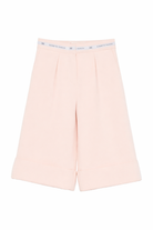 Pantaloni per bambina Elisabetta Franchi la Mia Bambina rosa chiaro con banda logo EFPA3150GA022 C145 ElISABETTA FRANCHI KIDS 