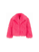 Giacca per bambina John Richmond Kids fucsia in pelliccia sintetica RGA26127PL ORCHID JOHN RICHMOND KIDS 